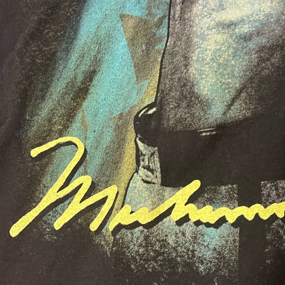 Cassius Clay T Shirt Mens Size Medium M Black Muhammad Ali Boxing Official - Picture 7 of 9